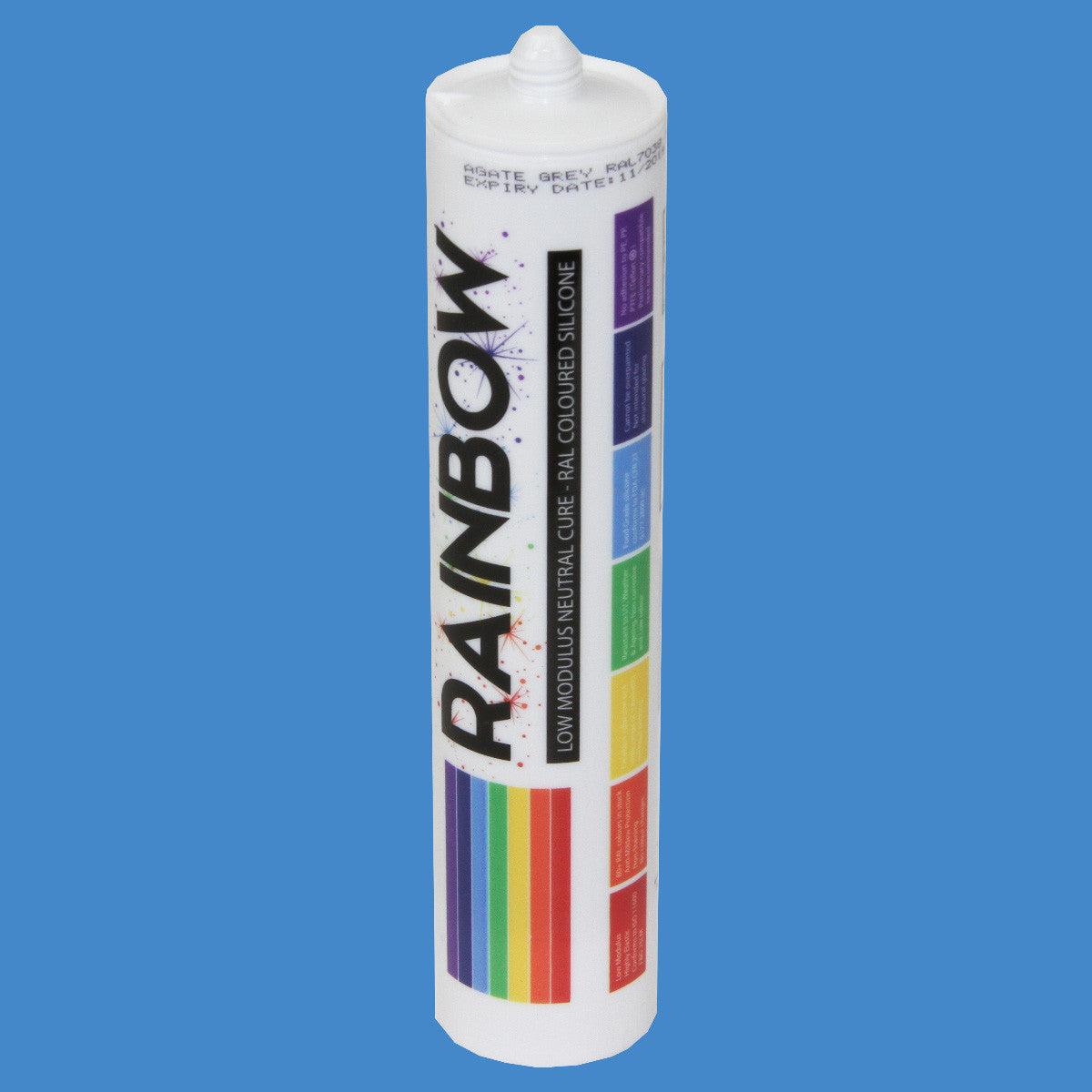 Rainbow RAL 5012 Silicone Sealant Light Blue - 300ml - Durable & Anti-Mould - For Kitchen, Bathroom, Showers & Other Sanitary Areas Brand: Rainbow - DIY5012