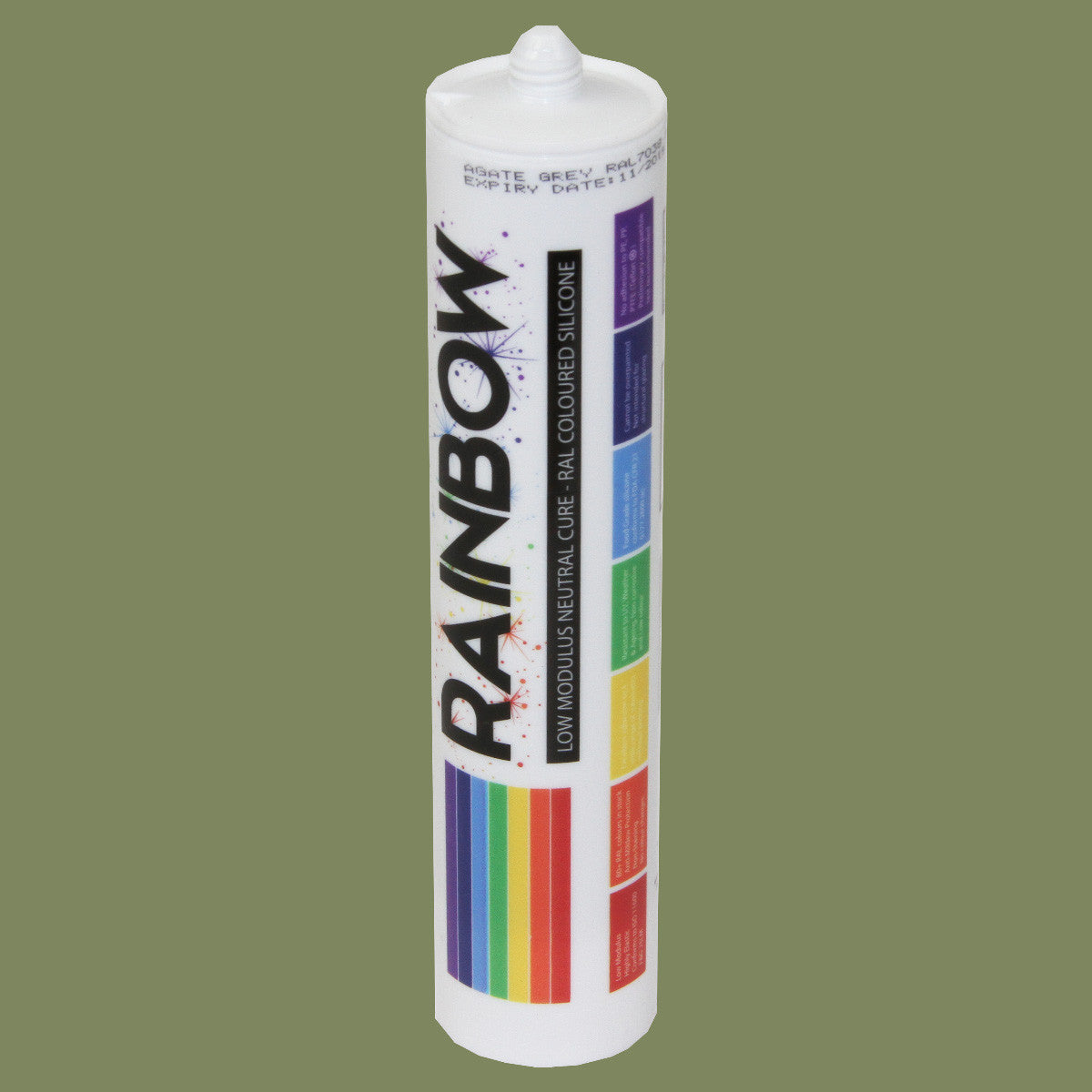 Rainbow RAL 6013 Silicone Sealant Reed Green - 300ml - Durable & Anti-Mould - For Kitchen, Bathroom, Showers & Other Sanitary Areas Brand: Rainbow - DIY6013
