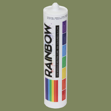 Rainbow RAL 6013 Silicone Sealant Reed Green - 300ml - Durable & Anti-Mould - For Kitchen, Bathroom, Showers & Other Sanitary Areas Brand: Rainbow - DIY6013