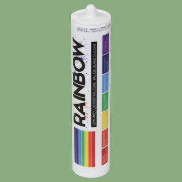Rainbow RAL 6021 Silicone Sealant Pale Green - 300ml - Durable & Anti-Mould - For Kitchen, Bathroom, Showers & Other Sanitary Areas Brand: Rainbow - DIY6021