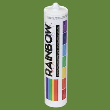 Rainbow RAL 6025 Silicone Sealant Fern Green - 300ml - Durable & Anti-Mould - For Kitchen, Bathroom, Showers & Other Sanitary Areas Brand: Rainbow - DIY6025
