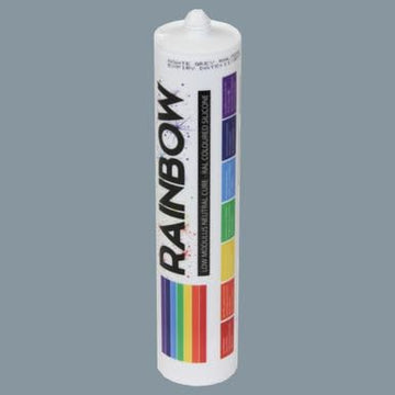 Rainbow RAL 7000 Silicone Sealant Squirrel Grey - 300ml - Durable & Anti-Mould - For Kitchen, Bathroom, Showers & Other Sanitary Areas Brand: Rainbow - DIY7000