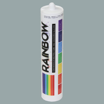 Rainbow RAL 7001 Silicone Sealant Silver Grey - 300ml - Durable & Anti-Mould - For Kitchen, Bathroom, Showers & Other Sanitary Areas Brand: Rainbow - DIY7001