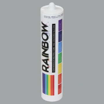 Rainbow RAL 7004 Silicone Sealant Signal Grey - 300ml - Durable & Anti-Mould - For Kitchen, Bathroom, Showers & Other Sanitary Areas Brand: Rainbow - DIY7004