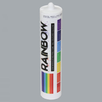 Rainbow RAL 7040 Silicone Sealant Window Grey - 300ml - Durable & Anti-Mould - For Kitchen, Bathroom, Showers & Other Sanitary Areas - DIY7040