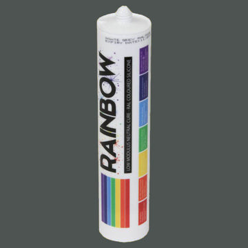 Rainbow RAL 7043 Silicone Sealant Traffic Grey B - 300ml - Durable & Anti-Mould - For Kitchen, Bathroom, Showers & Other Sanitary Areas - DIY7043