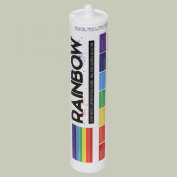 Rainbow RAL 7044 Silicone Sealant Silk Grey - 300ml - Durable & Anti-Mould - For Kitchen, Bathroom, Showers & Other Sanitary Areas - DIY7044