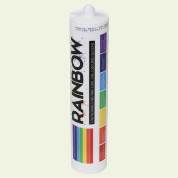 Rainbow RAL 9002 Silicone Sealant Grey White - 300ml - Durable & Anti-Mould - For Kitchen, Bathroom, Showers & Other Sanitary Areas - DIY9002