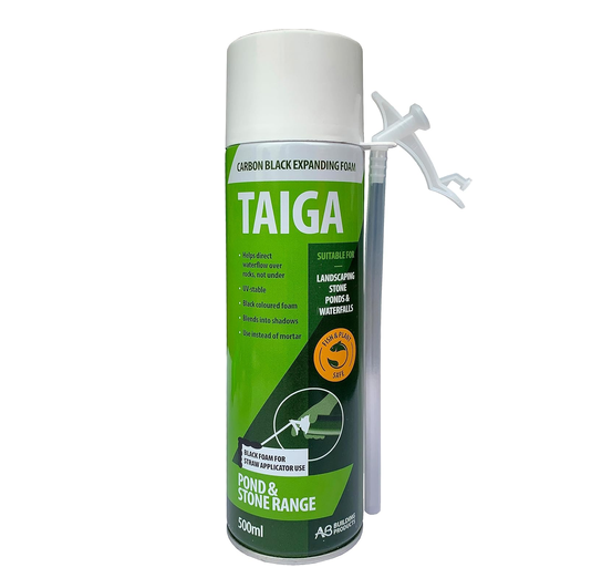 TAIGA Black PU Landscape Pond & Waterfall Foam 500ml - DIY1423