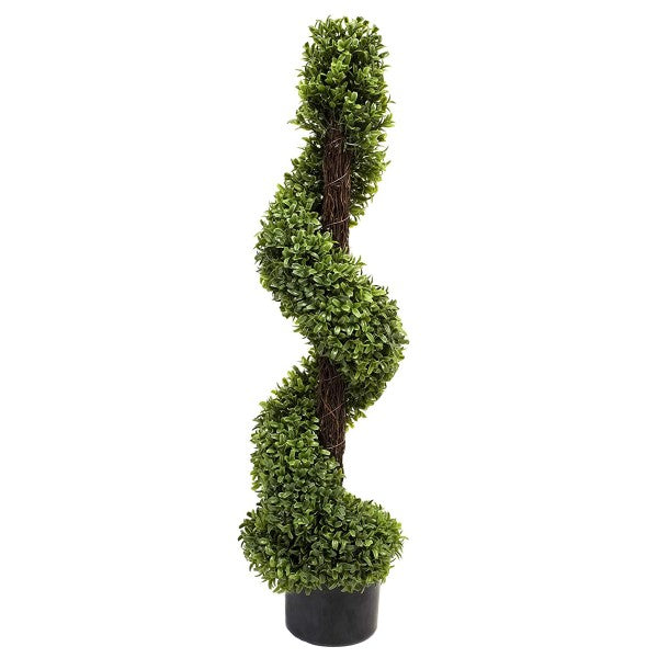 Artificial Spiral Boxwood Topiary Tree 90cm/3ft (Set of 2) A1024