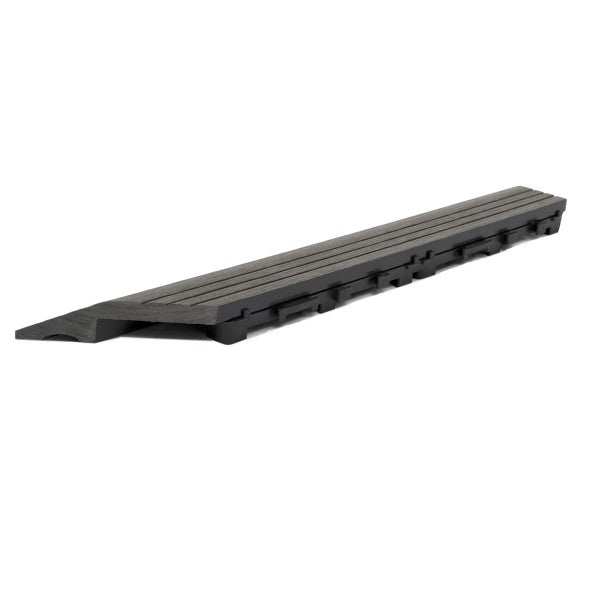 Dekco 1 Piece Grey Composite Interlocking Right Edging Tile 37cm x 7cm - DE1282