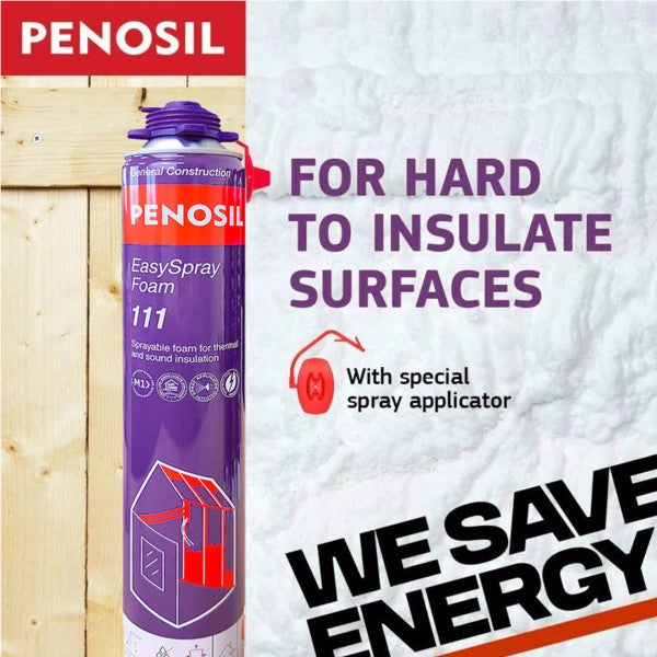 Penosil DIY Easy Spray Foam Insulation 700ml Can 'Gun-Applied' - DIY1426