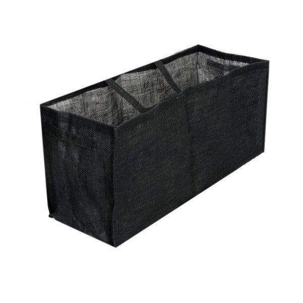 1 x Large Multi Purpose Black Hessian Grow Bag 28in/70cm