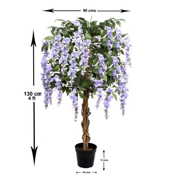Artificial Lilac Wisteria Tree 4ft/130cm - A1211