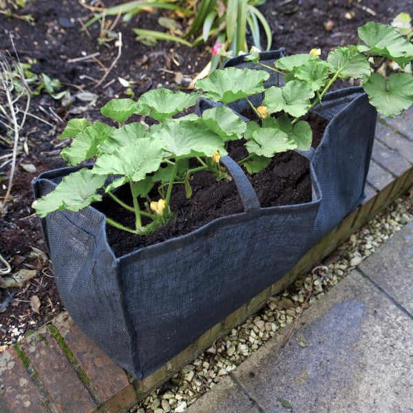 1 x Large Multi Purpose Black Hessian Grow Bag 28in/70cm