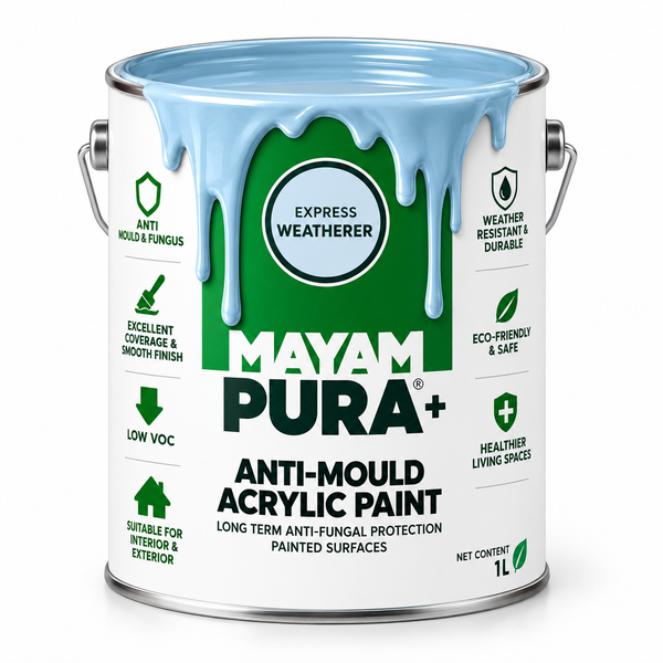 MAXAM PURA+ Acrylic Mould Resistant Paint - Walls and Ceilings 5L - 7 Colours Available