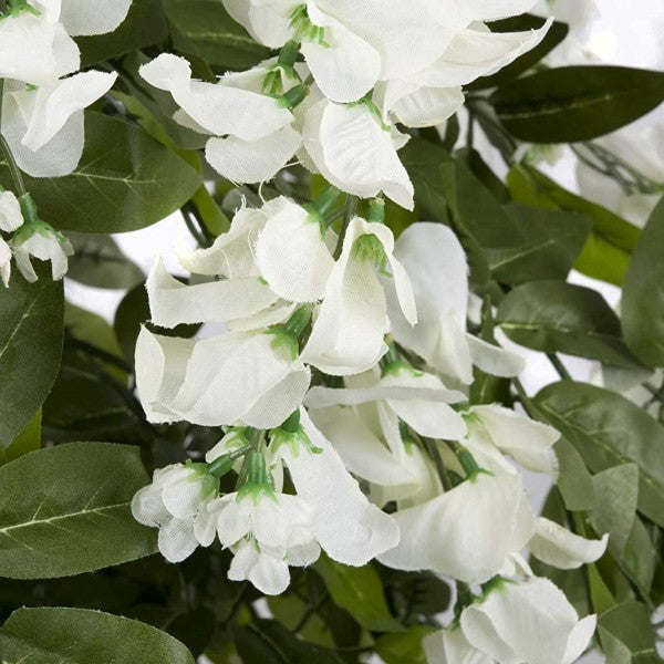 Artificial White Wisteria Tree Potted Plant 150cm/5ft -A1213