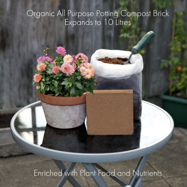 24 Packs Organic All Purpose Potting Compost Expands to 10 Litres