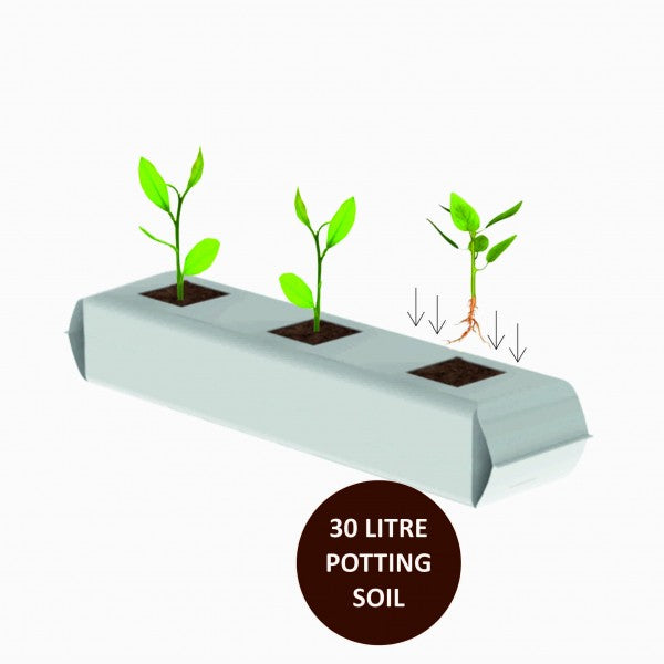 4 Packs Organic All Purpose Potting Compost Grow Bag Expands to 30 Litre 