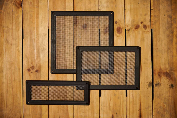 MAXAM Maxvent Plastic Air Brick Cover - Black - Various Sizes Available