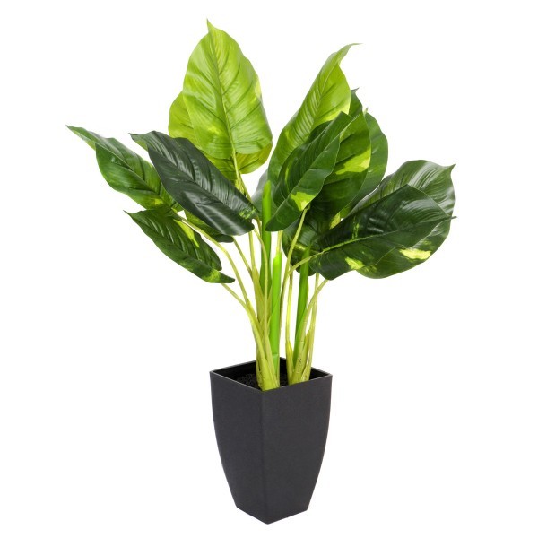 Artificial Real Touch Pothos Plant in Black Pot 75cm/2ft - GB1164