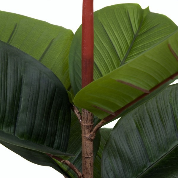 Artificial Real Touch Rubber Tree x 13 leaves 70cm