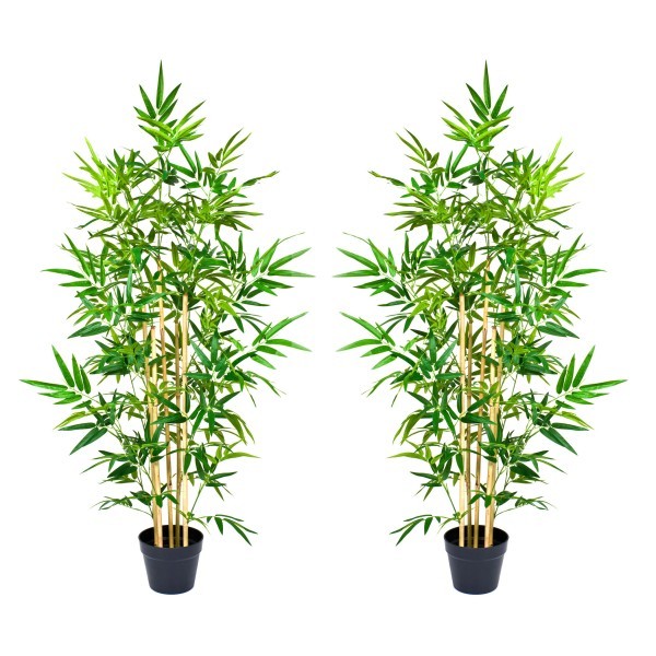 Artificial Bamboo Trees 140cm/4ft (Set of 2) - A1128