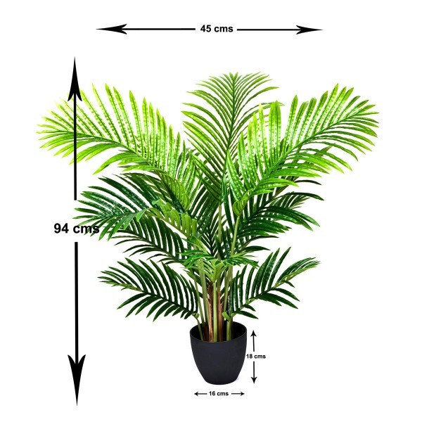 Artificial Real Touch Areca Phoenix Palm Tree 94cm/3ft