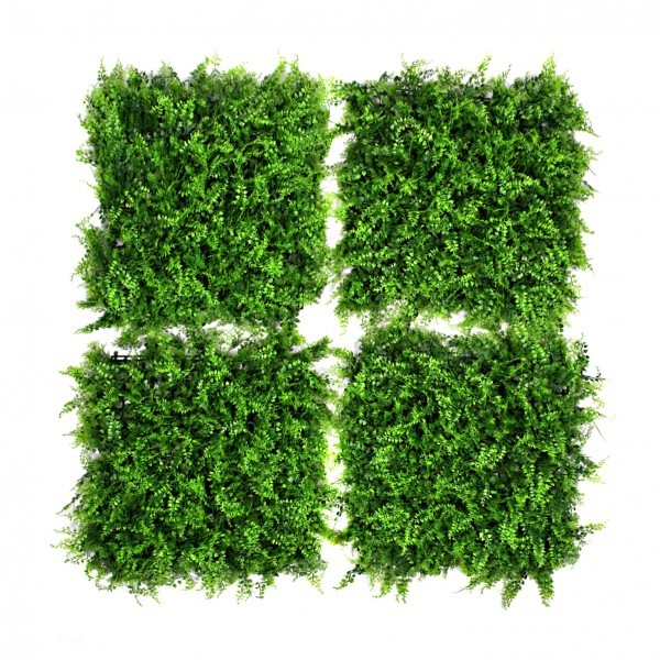 Artificial Green Wall Hedge with Small Leaf Foliage Pack of 4 x 50cm/20in - A1135