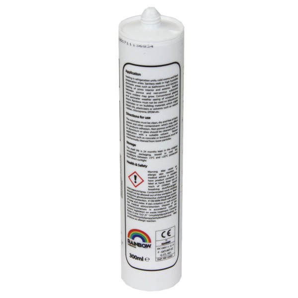 Rainbow RAL 1001 Silicone Sealant Beige | 300ml | Durable & Anti-Mould | For Kitchen, Bathroom, Showers & Other Sanitary Areas - GB1491