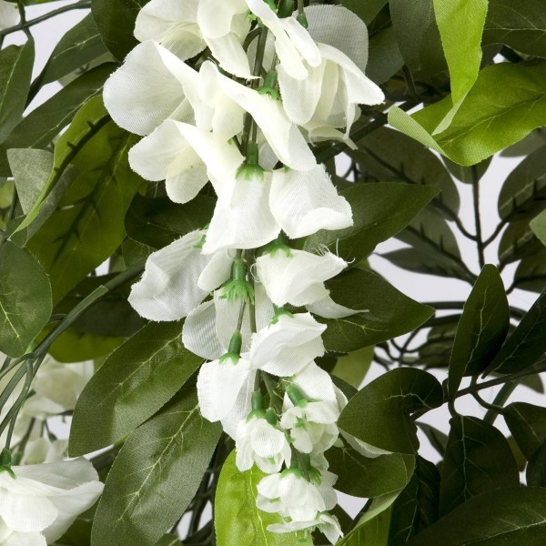 Artificial White Wisteria Tree Potted Plant 150cm/5ft