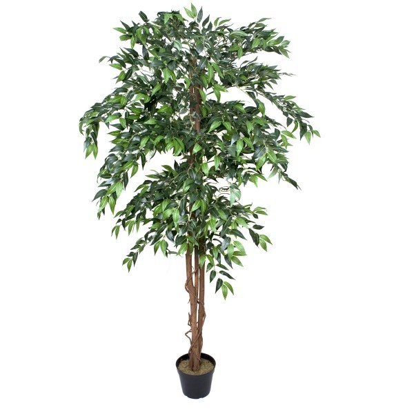 Artificial Ficus Weeping Fig Tree Potted Plant 180cm/6ft - A1275