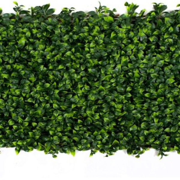  Artificial Expanding Green Wall Willow Trellis Fence with Variegated Green Leaf Foliage (1m x 2m) - A1148