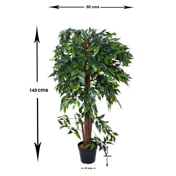 Artificial Ficus Weeping Fig Tree 140cm/4ft - A1273