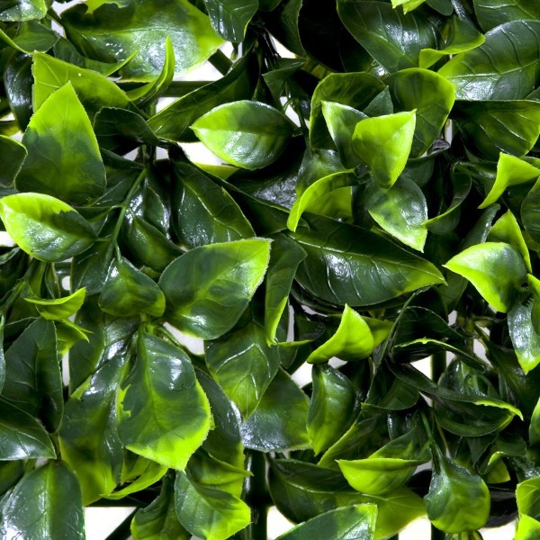 Artificial Green Wall Hedge with Light and Dark Leaf Foliage Pack of 4 x 50cm/20in - A1140