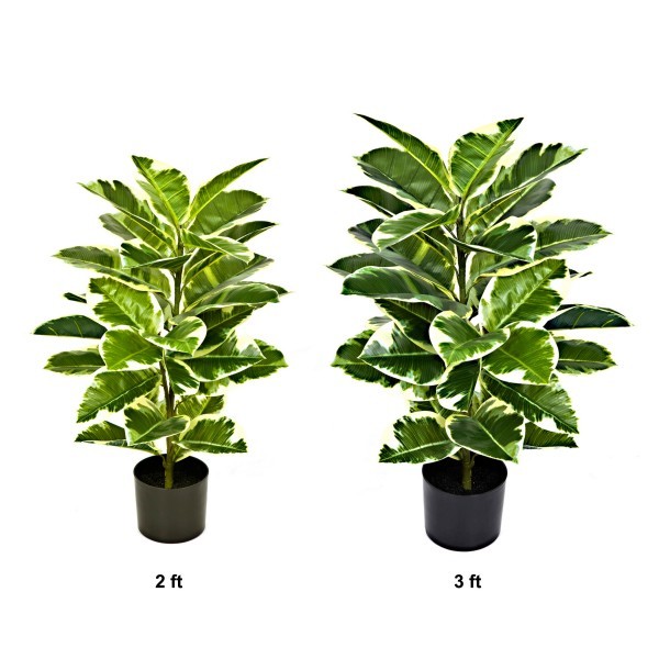 Artificial Real Touch Rubber Potted Plant 98cm/3ft