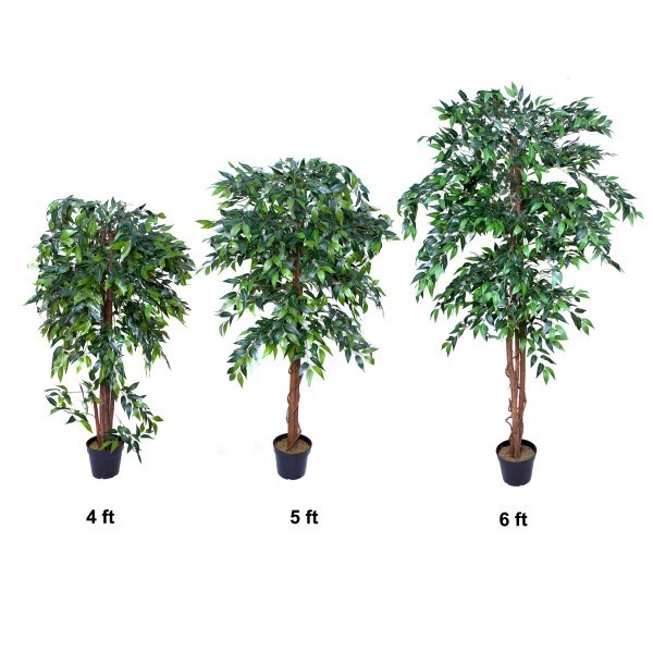 Artificial Ficus Weeping Fig Tree 140cm/4ft - A1273