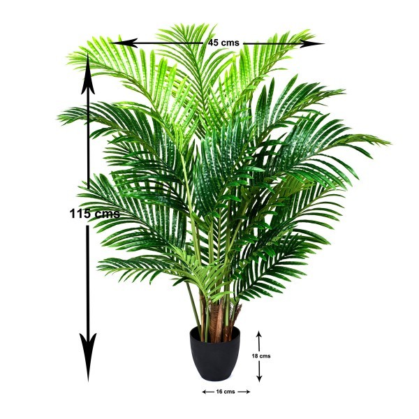 Artificial Real Touch Areca Phoenix Palm Tree 115cm/4ft