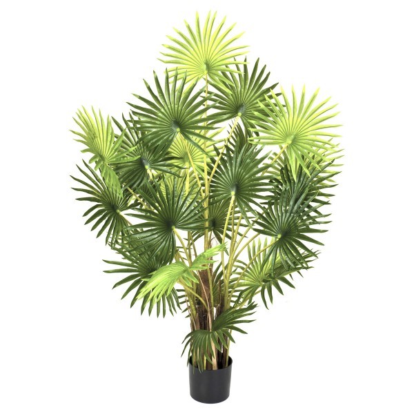 Artificial Fan Finger Palm Tree in Pot 120cm/4ft - A1134