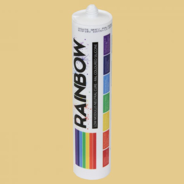 Rainbow RAL 1001 Silicone Sealant Beige | 300ml | Durable & Anti-Mould | For Kitchen, Bathroom, Showers & Other Sanitary Areas - GB1491