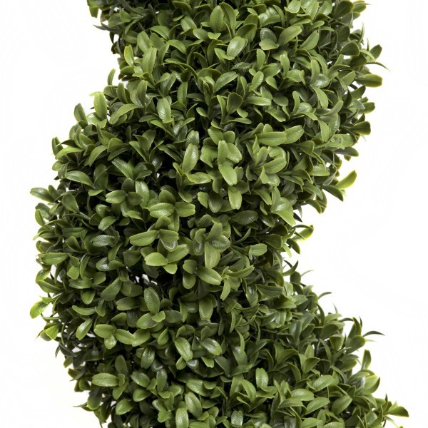 Artificial Premium Spiral Boxwood Topiary Trees 120cm/4ft (Set of 2)