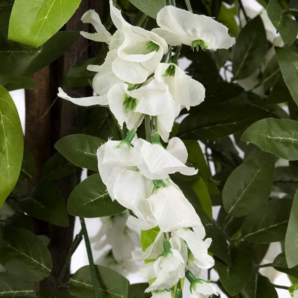 Artificial White Wisteria Tree 4ft/130cm