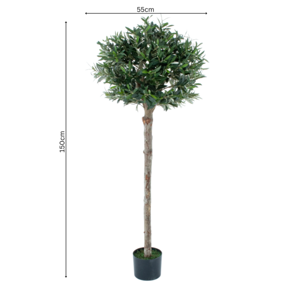 Artificial Olive Tree With Real Wood Trunk Premium Quality Natural Appearance 5ft/150 cm - A1368