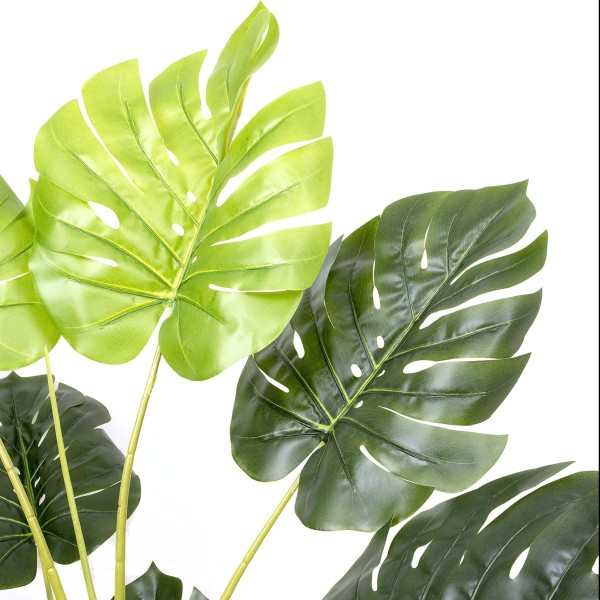 Artificial Tropical Monstera Tree in Black Pot 150cm/60in - A1291