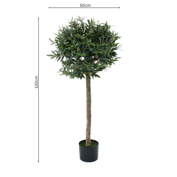 Artificial Olive Trees ( Set of 2) With Real Wood Trunk, Premium Quality Natural Appearance 4ft/120 cm - A1046
