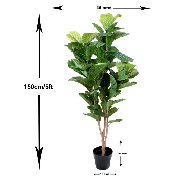 Artificial Real Touch Fiddleleaf Tree 5ft/150cm